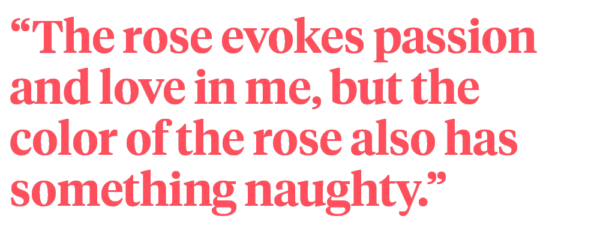 The Fiorella Rose is a Passionate Power of Nature quote by Sara van Hees