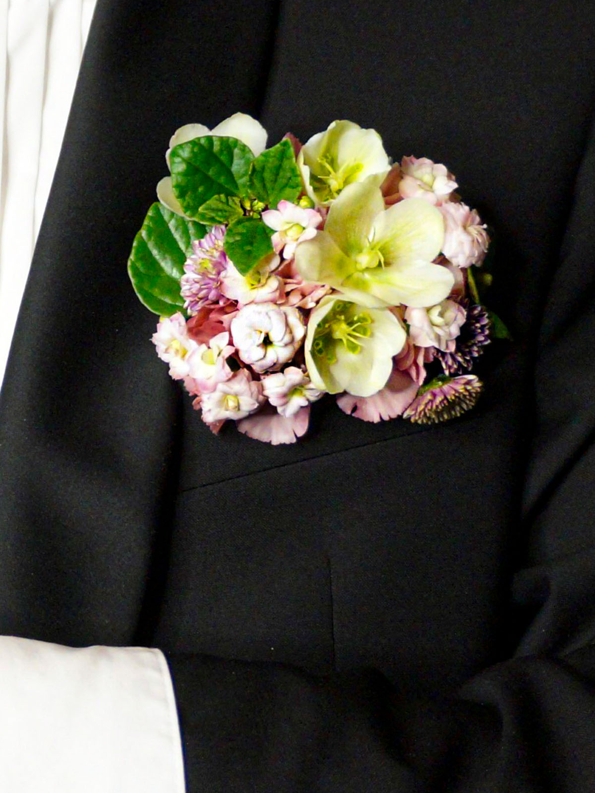 Pocket Bouquets and Cufflinks for Weddings