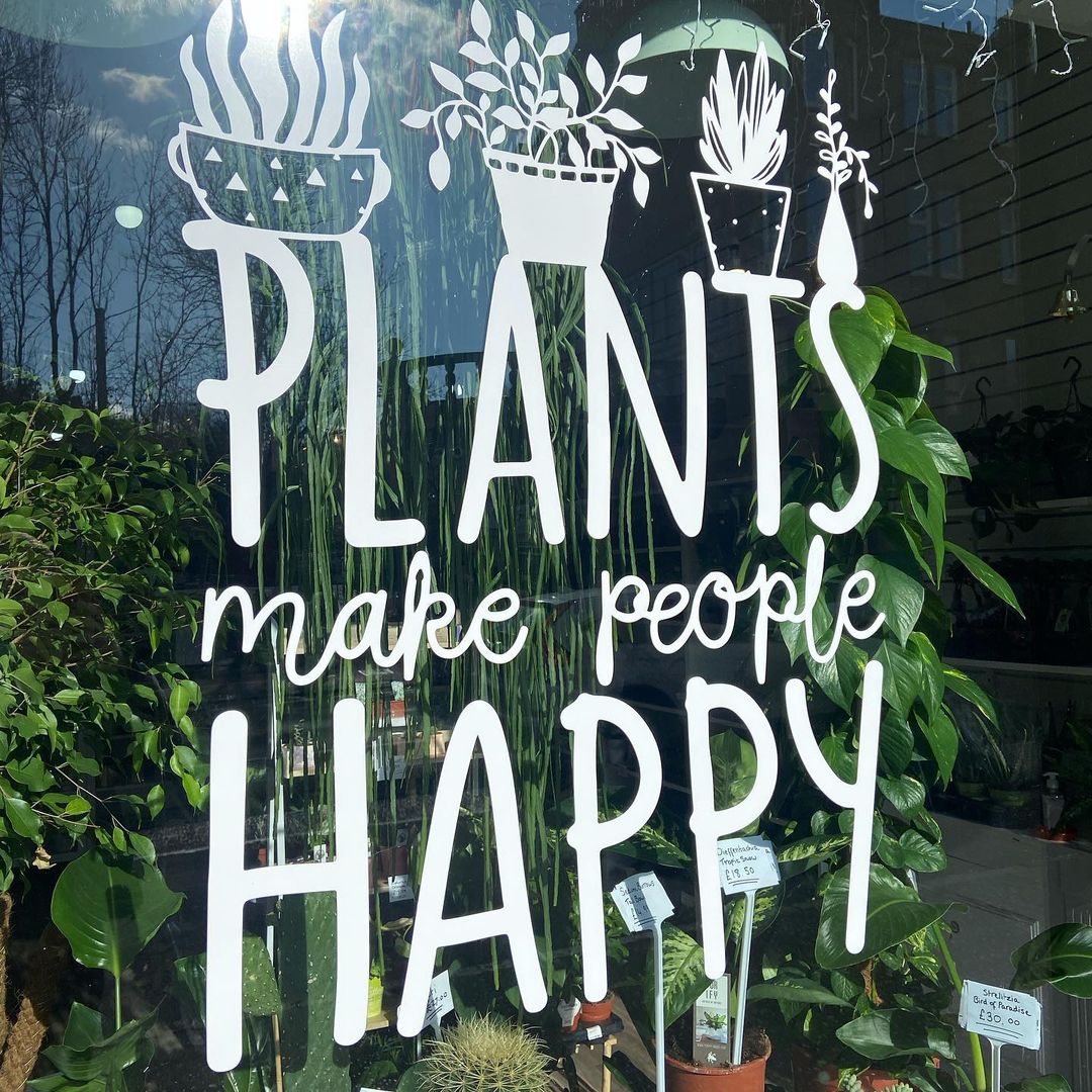 Plants make people happy Plants make people happy