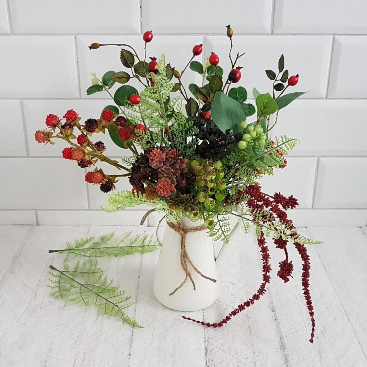 Rose hip works as a great filler for arrangements on Thursd Rose hip works as a great filler for arrangements on Thursd