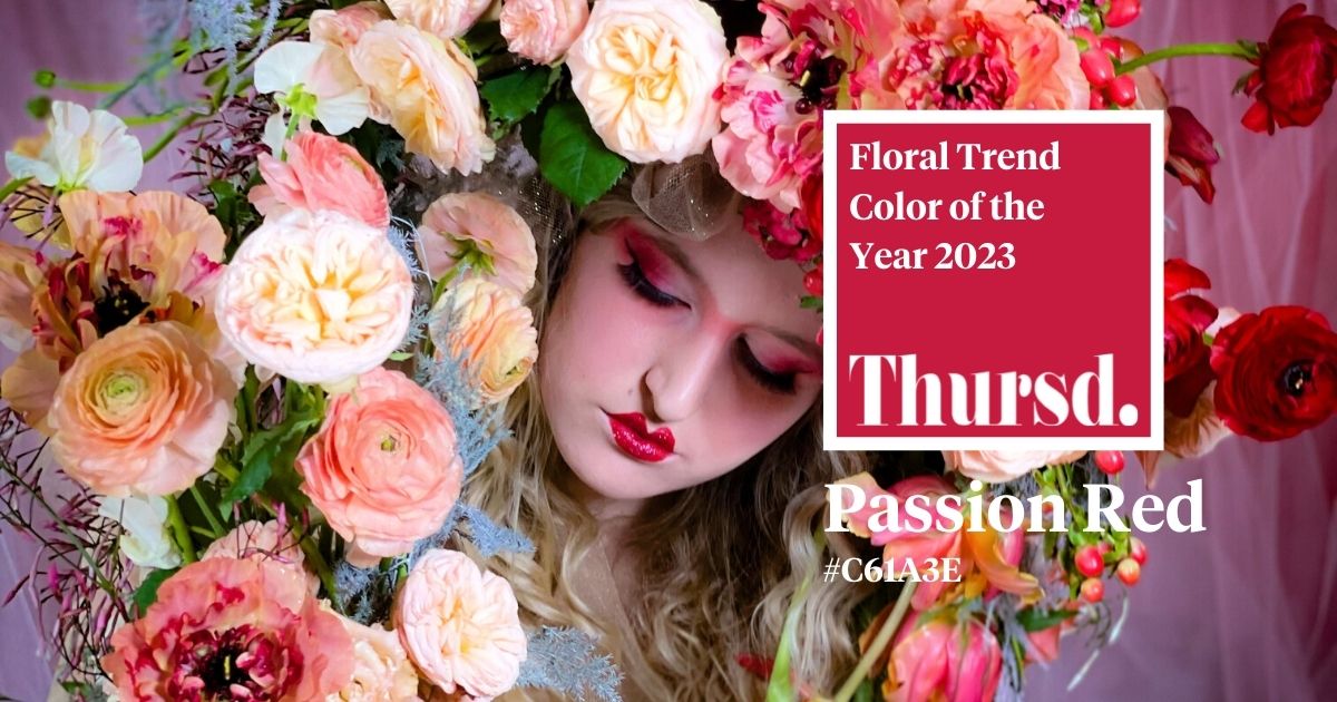Thursd Floral Trend Color 2023 Passion Red in a Design by Beth O'Reilly on Thursd Thursd Floral Trend Color 2023 Passion Red in a Design by Beth O'Reilly