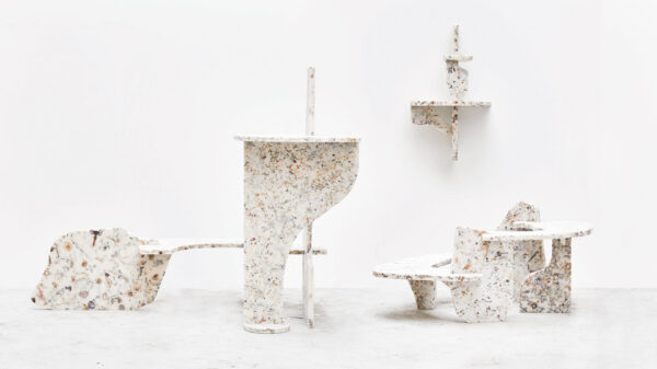 Flower Design Furniture Pieces by Marcin Rusak -White_Perma_Exhibition- on thursd