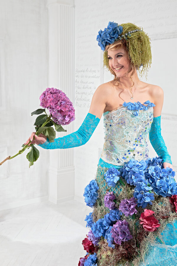 Hydrangea in a Dress - The Queen of the Garden Natasja Mironova Flower Experience on Thursd