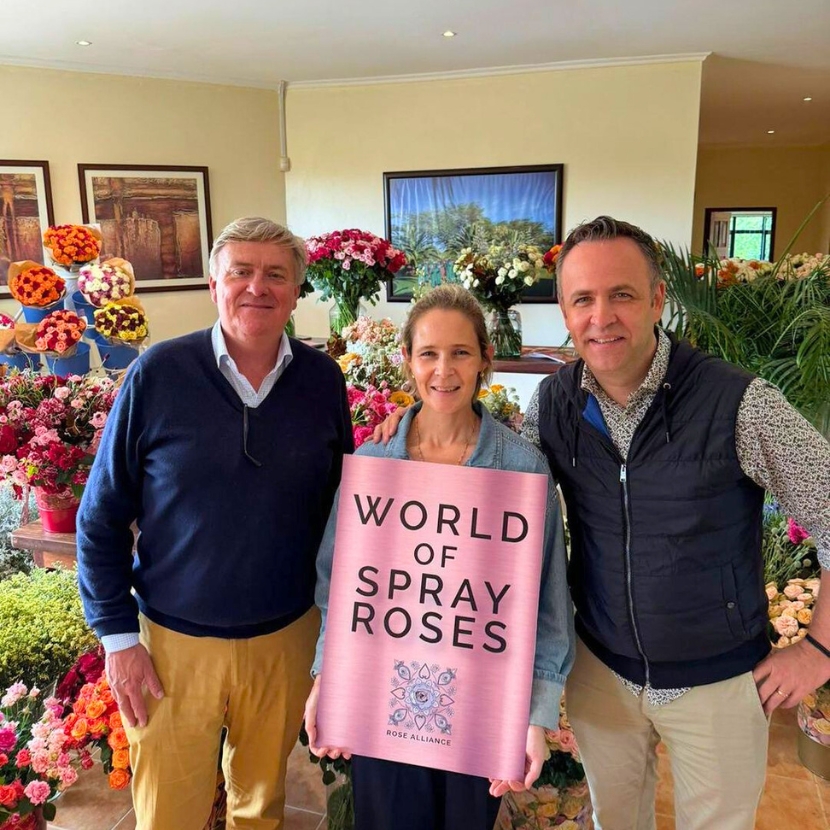 Joey the Florist ambassador for the World of Spray Roses Interplant Roses