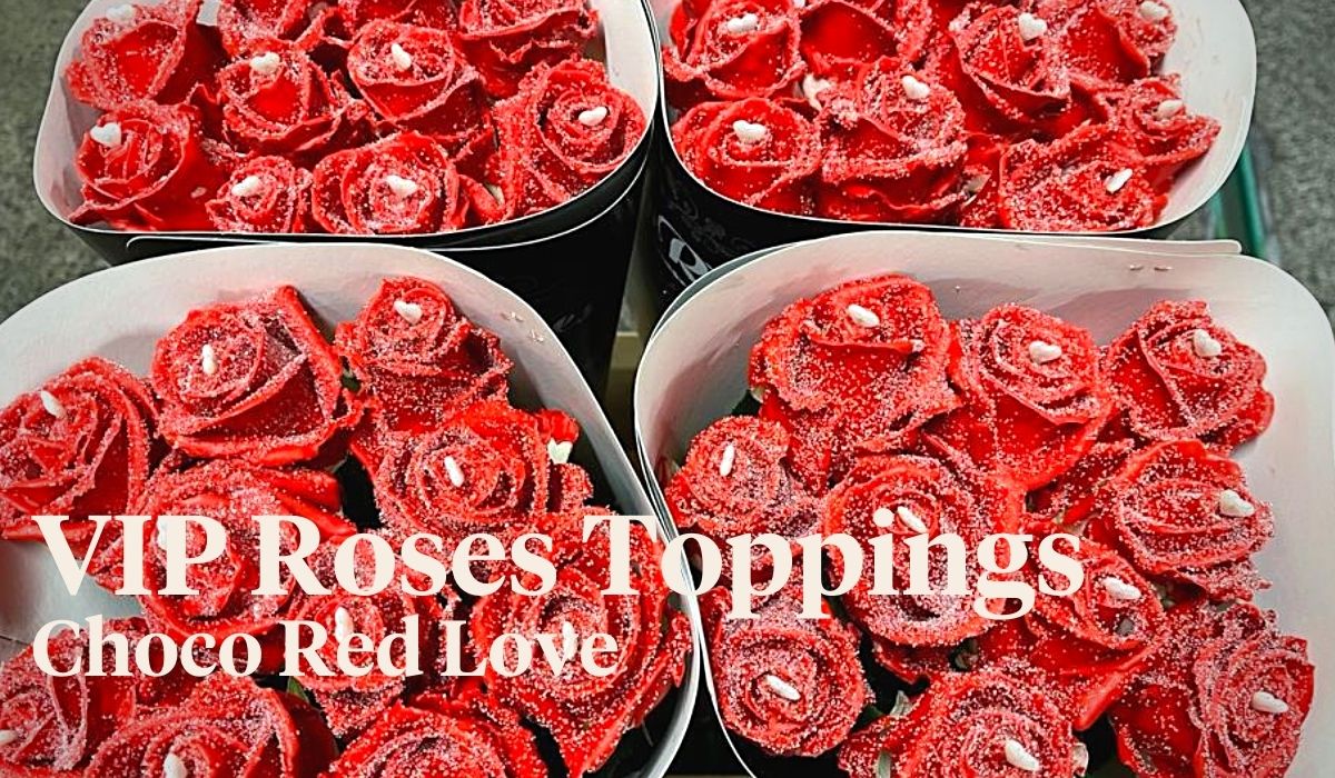 Peter van Delft weekly Menu Valentine - VIP Roses Toppings Choco red Love